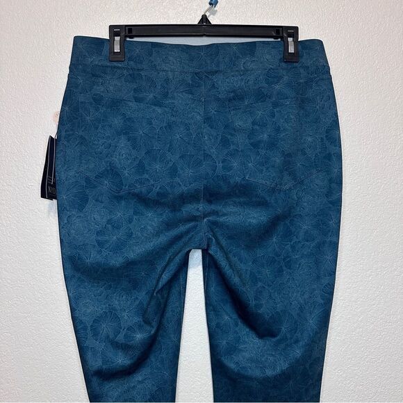 NYDJ Modern Legging Pull on Jeans Cheshire Hill Dark Teal Green Size 8 NWT $99 - Picture 9 of 11